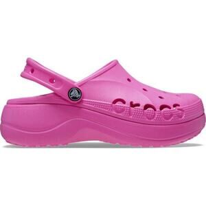 Crocs Baya Platform Clogs Women 8 Electric Hot Pink Shoes